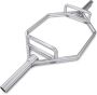 Chrome Hex Barbell Trap Bar For Deadlifting 1.42 M .