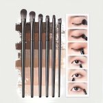 6PCS Soft Bristle Eye Makeup Brush Set - Includes Eyeshadow Blending Crease & Detail Brushes For Flawless Application