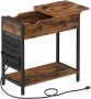Lifespace Side Table With Power Outlet & USB Charging Ports