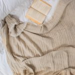Linen Cotton Throw Sand