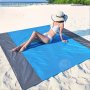 1PC Waterproof Sandproof Beach Blanket Foldable Beach Mat With 4 Corner Stakes For Outdoor Camping Travel Vacation Hiking