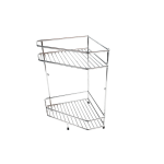 Corner Shelf - Double Tier - General Purpose - Chrome