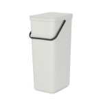 Brabantia Sort & Go Waste Bin 40 Litre - Jade Green Fir Green Light Grey Grey - Fir Green