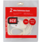 SCE 2-WAY Heavy Duty Extension Cord 3M