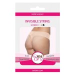 Bye Bra - Invisible Thong Nude & Black 2-PACK S