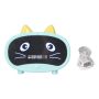 MINI Cartoon Speaker Cute Cat Ear Design Smart Set Dual Alarm Clocks Green