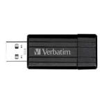 Verbatim Pinstripe USB Flash Drive - 64GB - Black