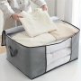 Extra-Large Clothes Storage Bag With Clear Viewing Window - Durable Polyester Organizer For Blankets And Daily Essentials
