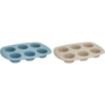 Millini 6-CUP Silicone Muffin Mould Colour May Vary