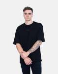 Essential Boxy Black T-Shirt - XXL Black