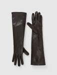 Madison Mid Length Pu Gloves - M-l Chocolate