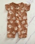 Keedo Brown Fern Romper Newborn