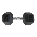 15KG Rubber Hex Dumbbell