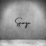 Savage - L 450MM Matt Black Font 1