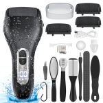 Electric Callus Remover For Feet - With Larger Grinding Head Portable Pedicure Kit Foot File Callus Remover Rechargeable Waterpr