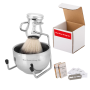 Mens Manual Shaving Set-razor Blades Shaving Brush Bowl & Stand-great Gift