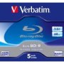 Verbatim Hard Coated 2X MINI Bd-r 5 Pack In Jewel Cases