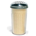 BCE Cheese Shaker Plastic Clear S steel Lid CSP0001