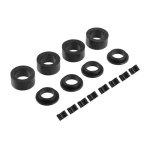 Hihaha Front Seat Support Bushings for Jeep Wrangler Tj 1998-2006 Seat Bushing durable Plastic 1 Set Black