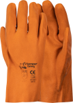 Pioneer Orange Foam Pvc Glove 27CM Open Cuff