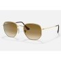 Hexagonal Womens Sunglasses In Arista Gold - Arista Gold / Onesize