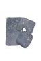 Marble Design Bathroom Mats Set - Blue