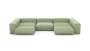 U-shape Sofa - Linen - Olive - 377CM X 199CM