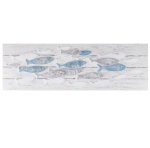 3D Swiing Fish Wall Art Canvas 500 X 1500