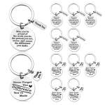 12 Pcs Gifts Keychain Appreciation Gifts Women Inspirational Keychain
