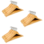 Anchor 60 Premium Wooden Hangers For Coats Pants Trousers Dresses Jackets