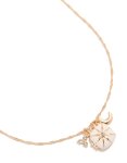 Goldair Gold Star & Moon Locket Necklace