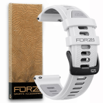 Elite 20MM Quick Release Two-tone Watch Strap - White grey