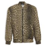 Animal Print Bomber Jacket