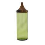 Recycled Storage Glass Jars - Green Tall Lid Option - D