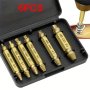 6pcs Damaged Screw Extractor Bit Set With Tool Box