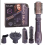Enzo EN-4136 Professional Rotary Straightening And Curling Comb & Blow-drying Comb