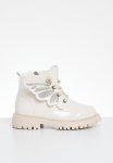 PoP Candy Butterfly D Cor Ankle Boot - Off White