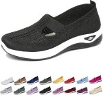 Orthopedic Shoes For Women Wide Width Breathable Walking Comfortable Slip On Non Slip Food Service Lightweight Arch Support Snea