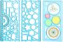 3 Pcs Multifunctional Geometric Ruler Drawing Tools School Supplies Rulers
