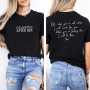 When You’re All Alone Front And Back Print T-Shirt