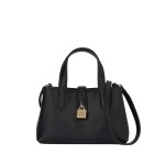 K autograph Padlock MINI Shoulder Bag -black gold