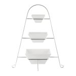 3 Tier Square Bowl Stand - Bent Foot 140 X 120MM 1 Chef& 039 S Depot