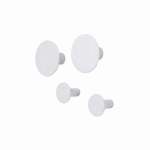 Wall Hooks In Lily White 2 X 2 Sizes Set Of 4 Ponto