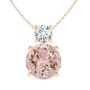 Amy Necklace- Swarovski Vintage Rose Crystal Rose