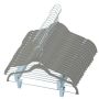 20 Non-slip Velvet Hangers With Metal Clips Flocked Space Saving