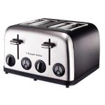 Russell Hobbs 4 Slice Matt Black Toaster 13976