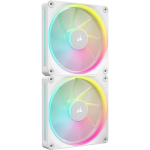 Corsair Lx Rgb Series Icue Link LX140 Rgb White 140MM Fan Dual Pack Icue Link System Hub Included