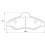 Kbc Brake Pads Front For Ford Escort