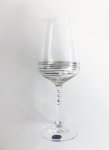 Bohemia Crystal Red Wine Sandra Platinum Each