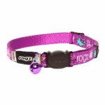 CAT Rogz Z Fancy 11MM Safeloc Breakaway Collar Purple Lovebirds Waggs Pet Shop